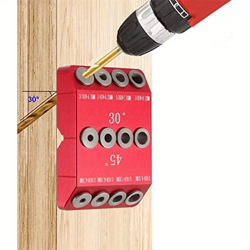 

30 45 90 Angled Jig For Railing Lag Kit Wood , Red And Straight , All Metal Jig For Railing