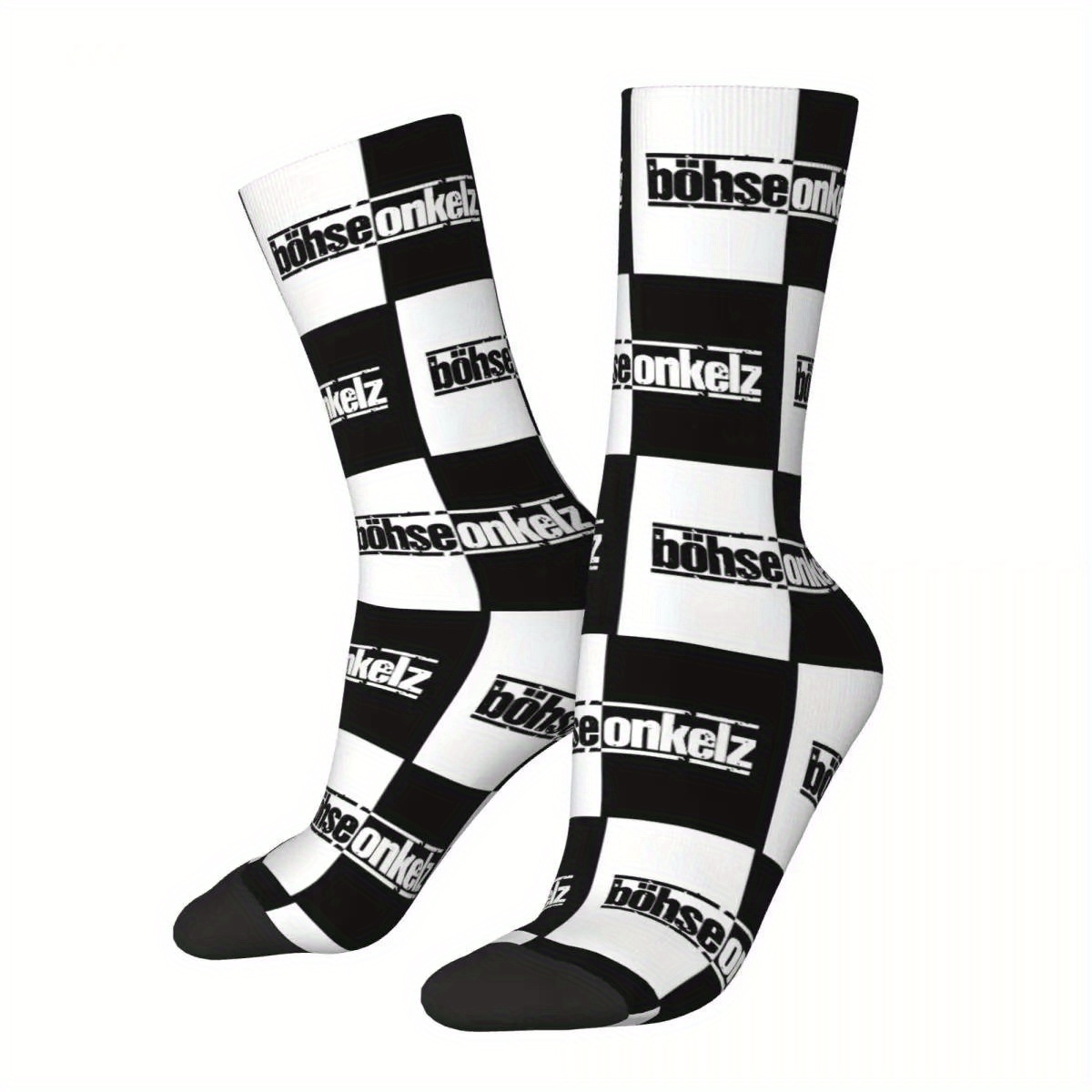 

Men's Cool Music-inspired Novelty Crew Socks - Breathable, With Unique