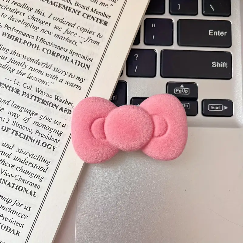 2 4 6pcs elegant pink bow hairpin cute sweet bow shaped hairpin womens daily accessories Product details 3