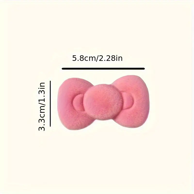 2 4 6pcs elegant pink bow hairpin cute sweet bow shaped hairpin womens daily accessories Product details 4
