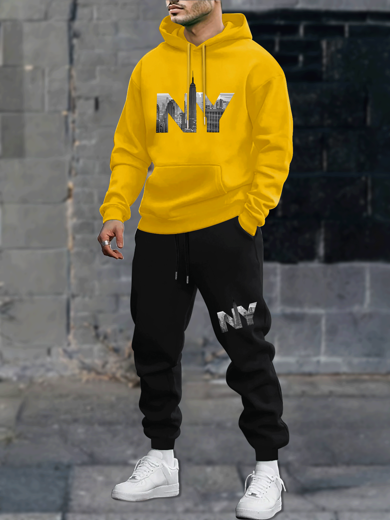 Oanviso Survêtement Homme 2 Pièces Ensemble Veste Sweat Et