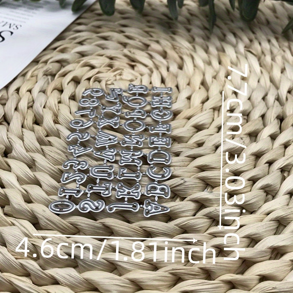 1pc Metal Cutting Dies Number Letter Decoration Paper Craft Blade Punch Stencils Dies