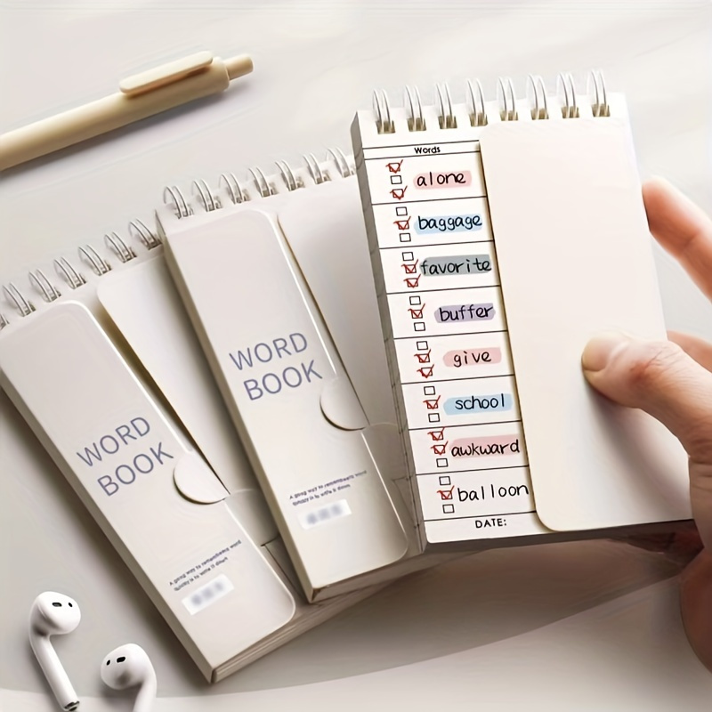 

Portable Memory Notepad: Spiral Notebook For Planning And Memorization With Cover-up Feature