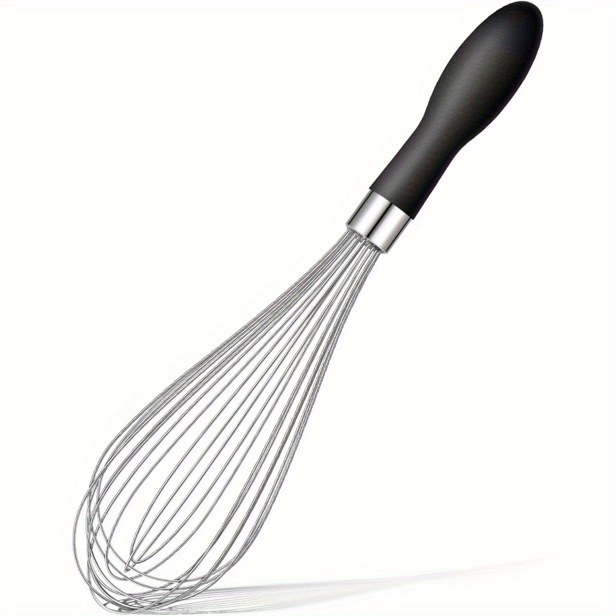 

Stainless Steel Whisk With Silicone Handle - Blending, Beating & Stirring - Essential Kitchen Tool For Restaurants & Food Trucks