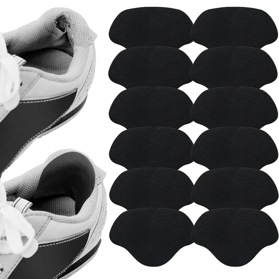 

Self-adhesive Shoe Heel Protector Patches, 12pcs - Heel Savers For Sneakers & Dress Shoes