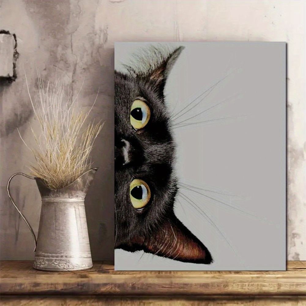 

1pc - Peeking Cat - For , , Decor - , Ready To -