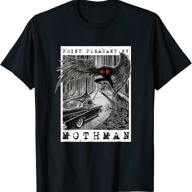 

Mothman Encounter - 1966 Point Pleasant Original Art T-shirt