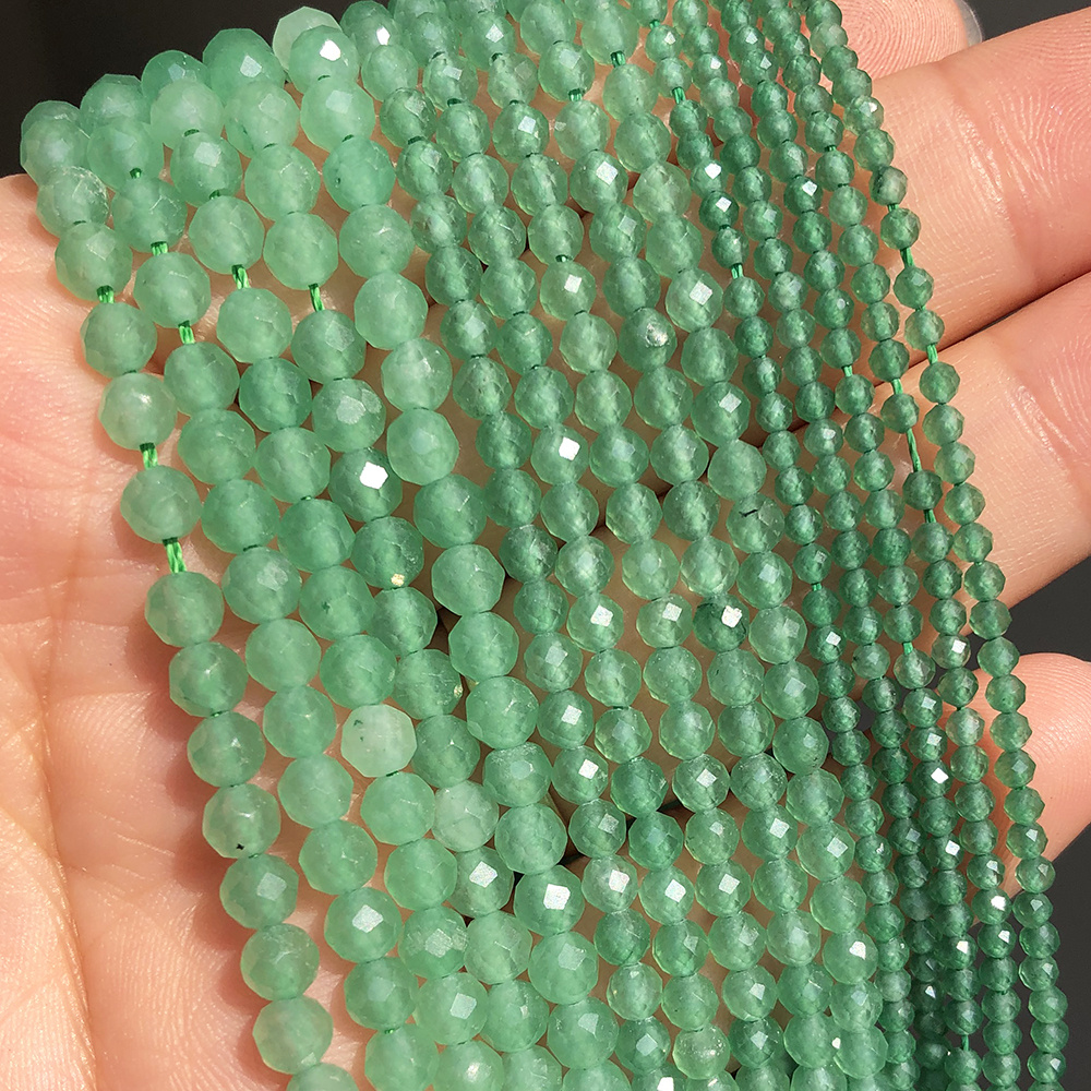 

170/110/91pcs Aventurine Stone Beads Small Beads 2/3/4mm Loose Spacer Beads For Unique Jewelry Making Diy Exquisite Bracelets Necklaces For Men's And Women's Gifts Accessories