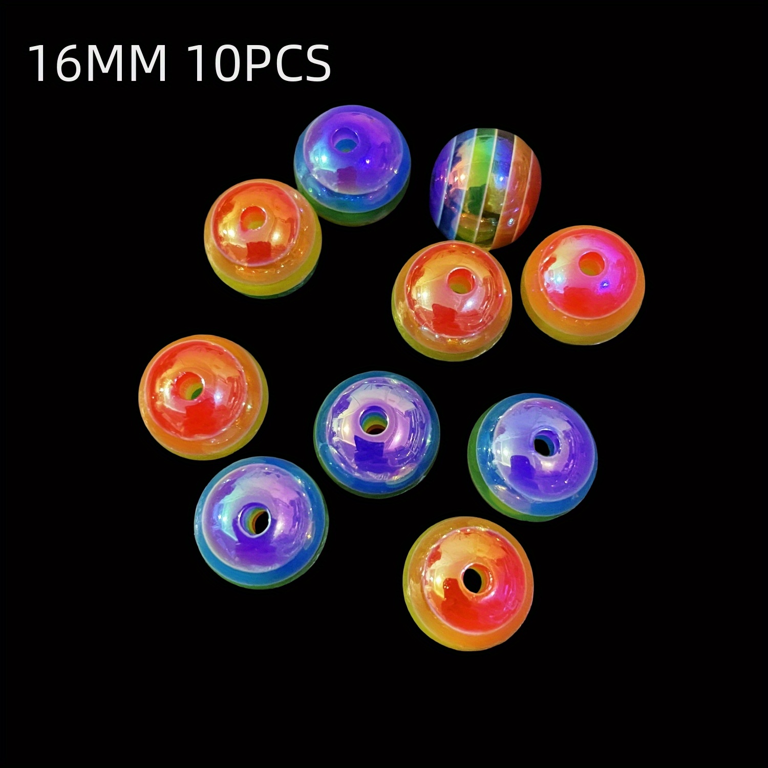 Uv-coated 12mm/16mm - For Diy Bracelets, Necklaces & Jewelry Accessories