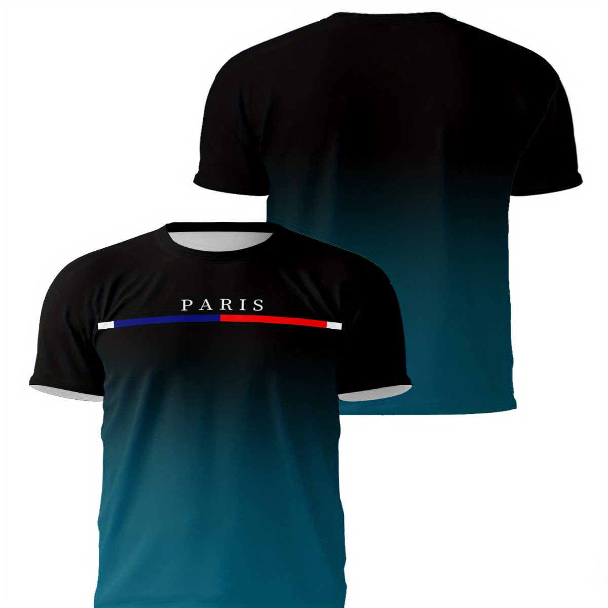 

Men's Breathable 3d Print T-shirt - Casual & Sporty, Crew Neck, Short Sleeve, Summer Tee With Stretch Fabric