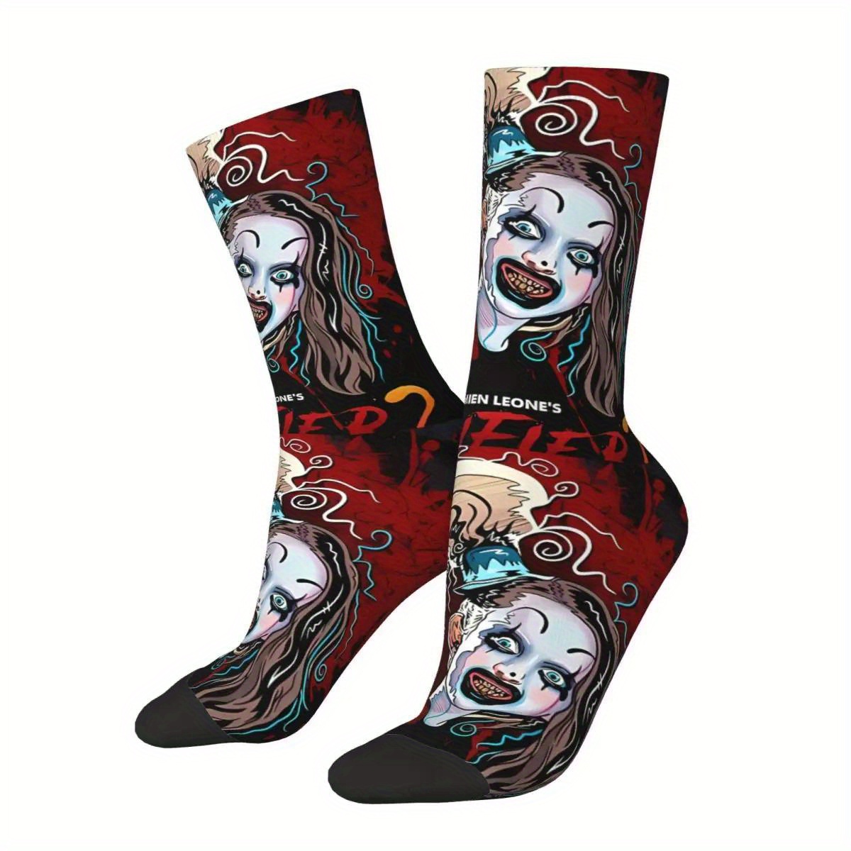 

Men's Novelty Art Crew Socks - Breathable, With Soft Elastane & Polyester , Vibrant Colors, For Casual Wear - Perfect Gift