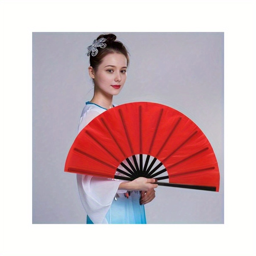 

5 Pcs Traditional Chinese Tai Chi Folding Fans - Fabric Handheld Decorative Fan For Martial Arts, Festivals, Party Decorations, Wedding Favors, Performance Accessory With Elegant Artwork Style