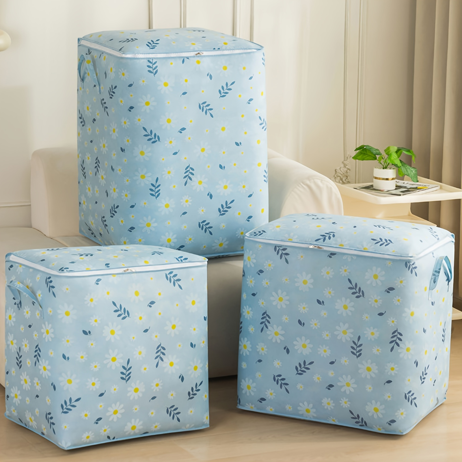 foldable storage bins for clothes blankets large capacity polyester waterproof organizer for bedroom wardrobe travel multi purpose container applicable for age 14 details 6