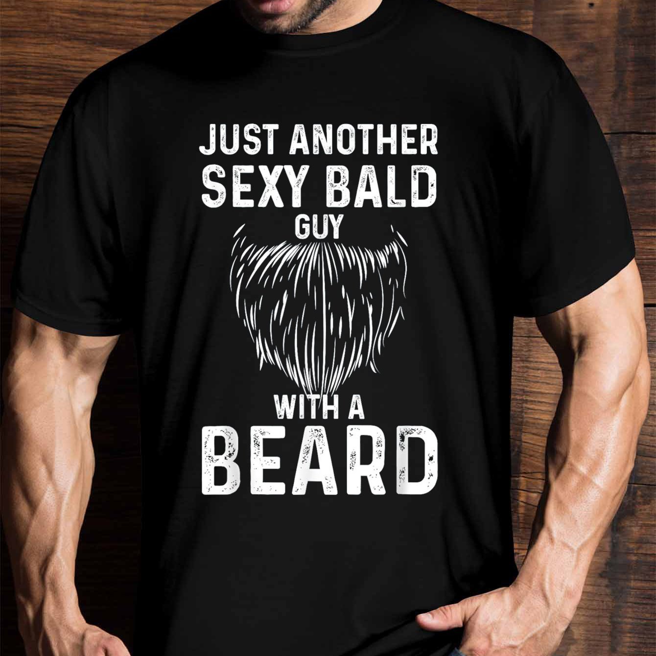 

Men' Another Sexy Bald Man With A , Men's Funny T-shirt, Short-sleeved Novelty T-shirt, Classic Fit, Round Neck,