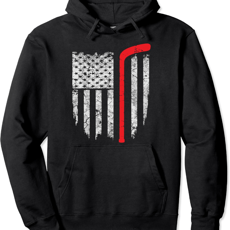 

Hockey American Flag Hoodie Hoodies