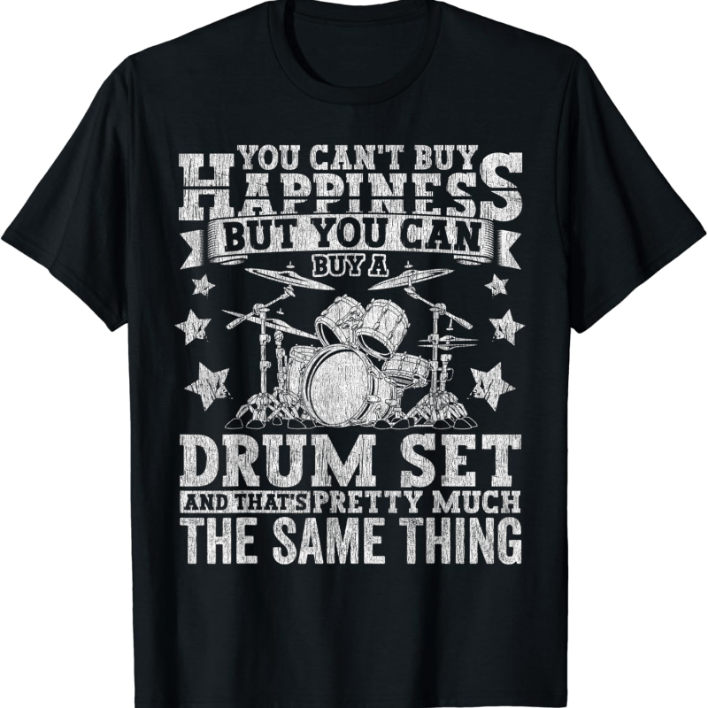 

Drumming Player Apparel Drummer Quote Drumset For Men T-shirt