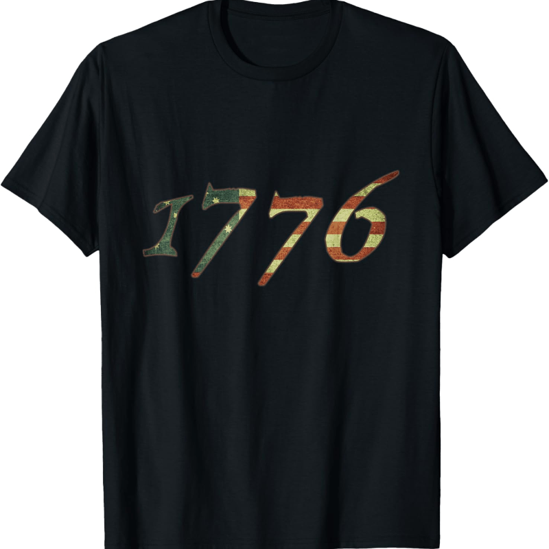 

1776 Declaration Of Independence Us Flag T-shirt