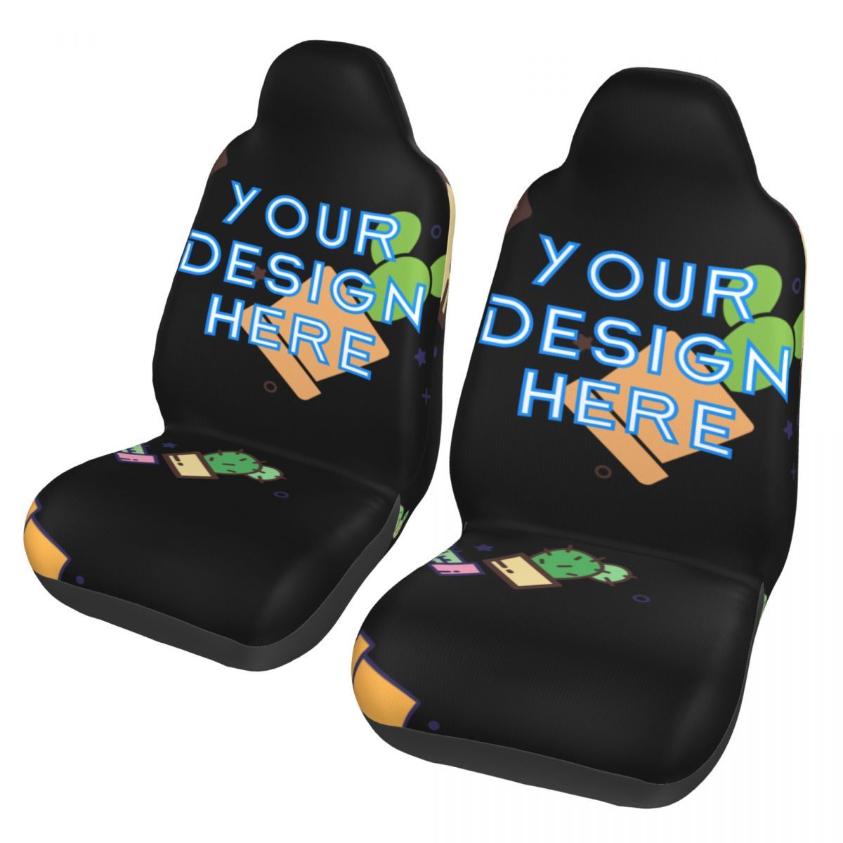 

Customizable Polyester Fiber Car Seat Covers – Universal Fit Design Your Own Vehicle Seat Protectors