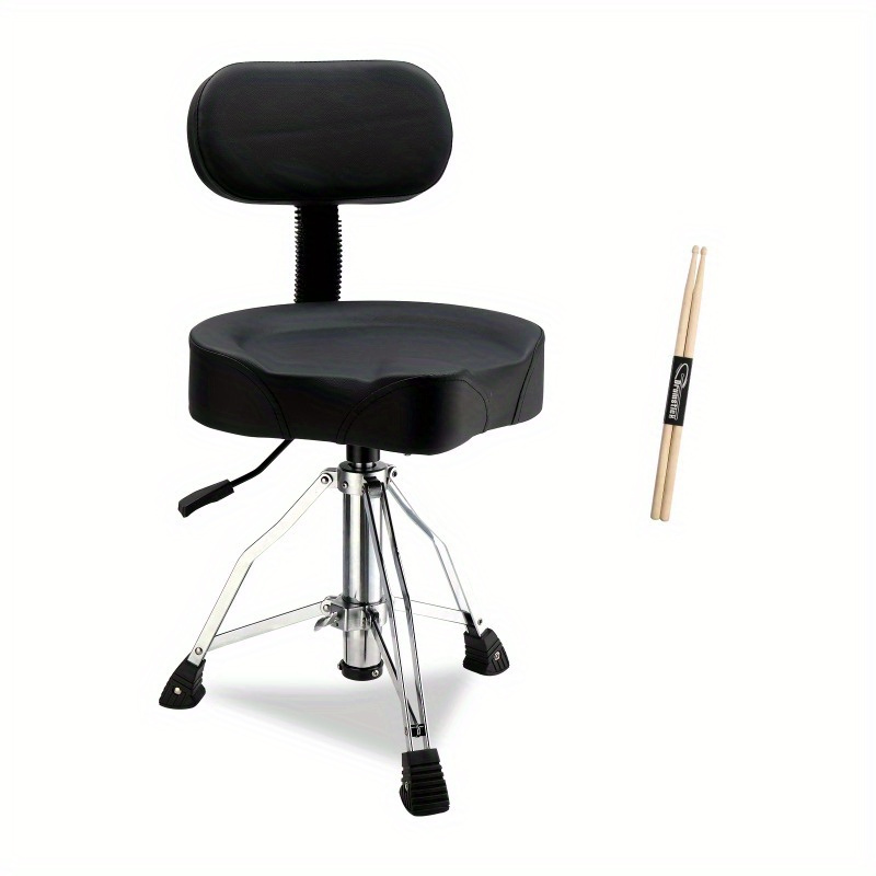 

Backrest With Hydraulic Function Drum Stool Adjustable Black