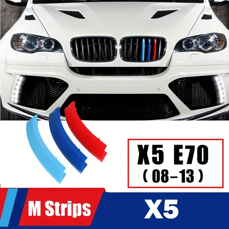 

3pcs For Bmw X5 E70 Style 3d Grille Clip Trim, 2008-2013, Plastic Grille Protector For Bmw