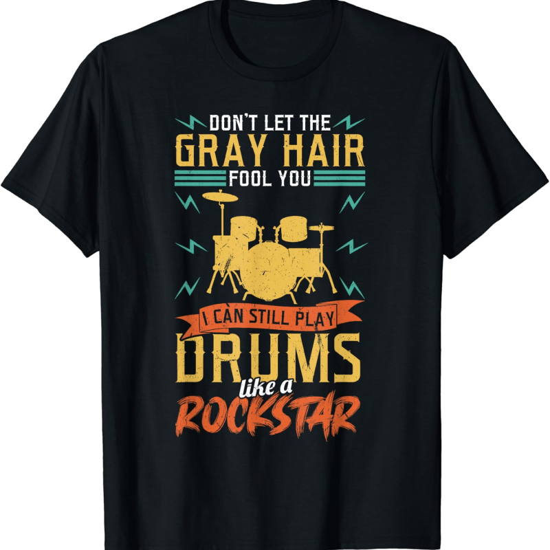 

Men Percussion Lover Gift Drum Kit T-shirt