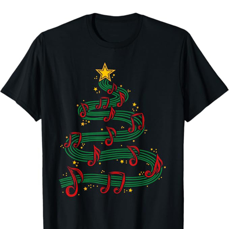 

Christmas Tree Print Men's Cotton T-shirt, Graphic Tee Men's Xmas Outdoor Clothes, Men's Clothing, Casual Short Sleeve Crew Neck T-shirt, Tops For Men, Gift For Men