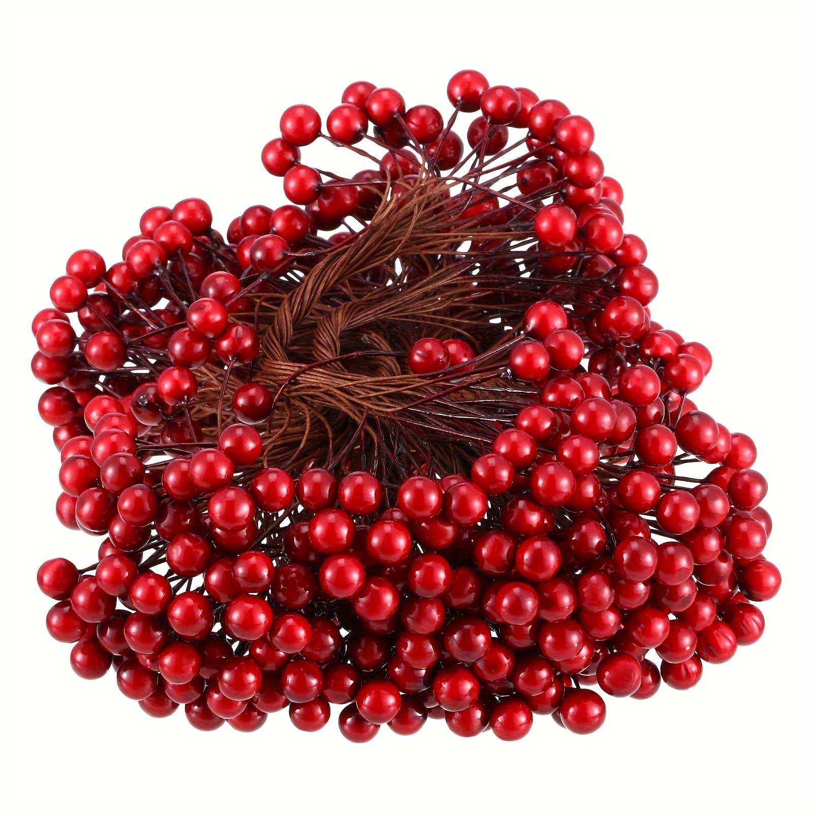 

500pcs/ On , 250 500pcs 8mm Fake For Christmas Tree Decorations Wreath Use ()