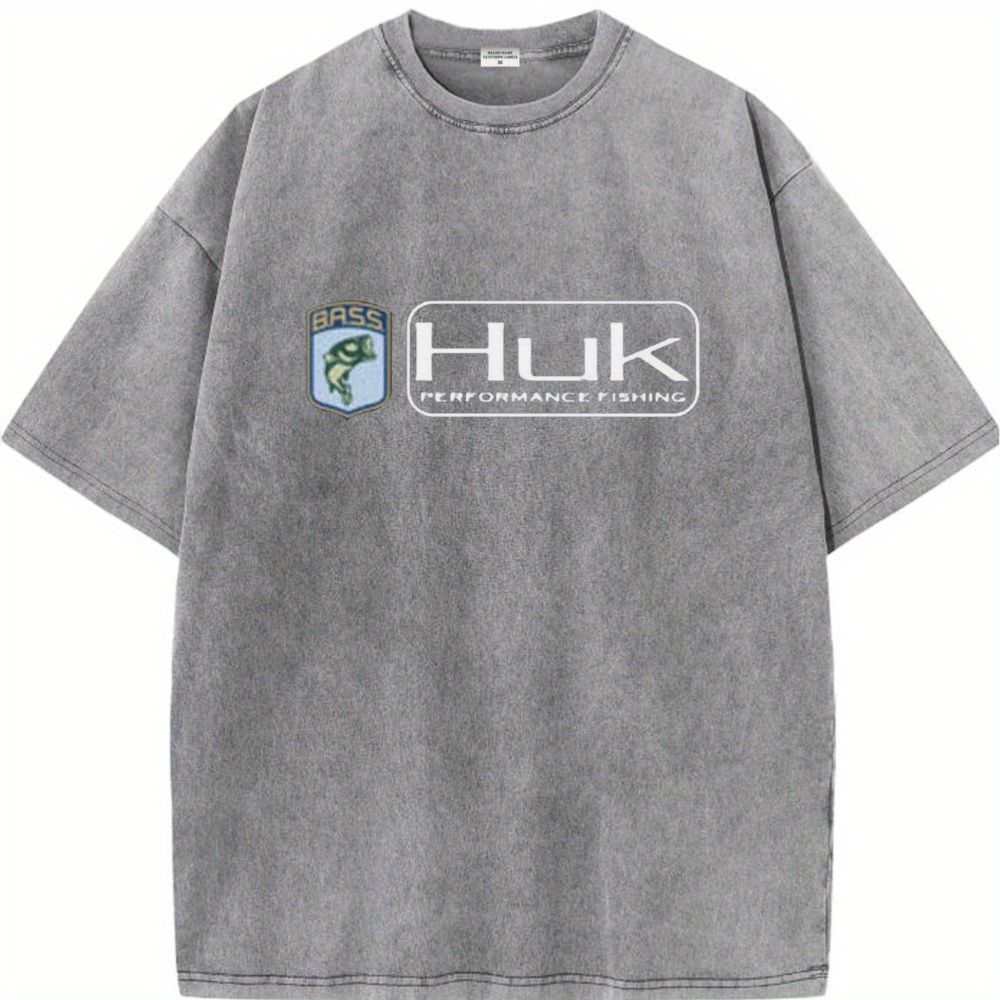 

Performance Fishing Men's Vintage Cotton Short Sleeve T-shirt Comfortable And Versatile Classic Style