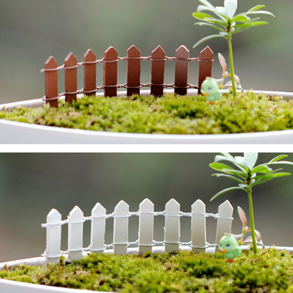 

Clôture miniature en bois pour jardin - Accessoire décoratif pour micro-paysage, mini-clôture pour jardin féerique, paquet de 1 ou 4 pièces pour les travaux manuels, décoration d' et de Noël