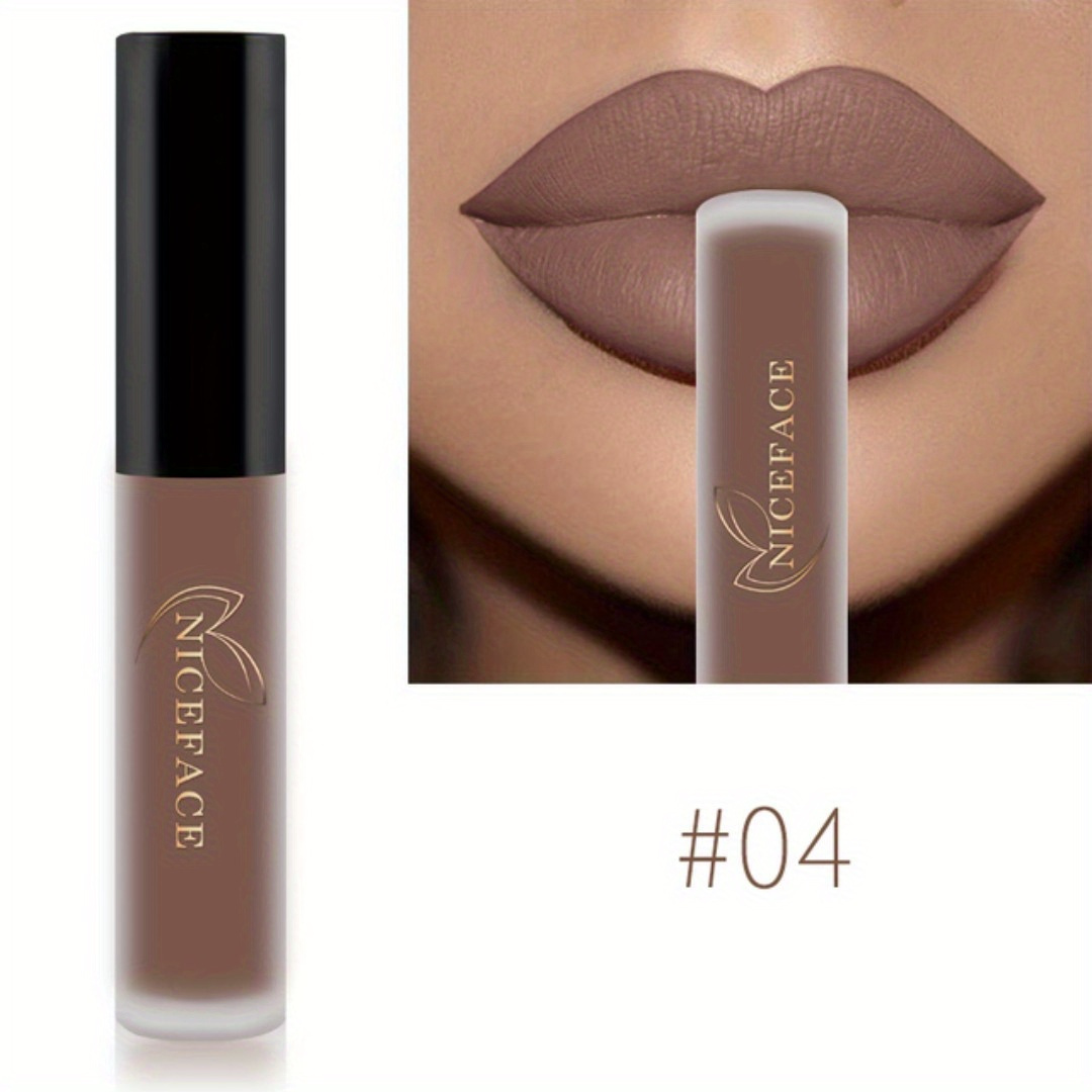 Image of 20 Colors High Pigmented Matte Lip Glaze - Long-lasting, , Non-moisturizing Lipstick Valentine's Day Gifts