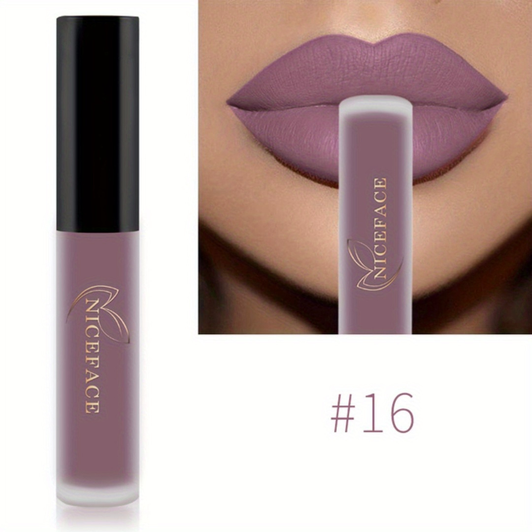 Image of 20 Colors High Pigmented Matte Lip Glaze - Long-lasting, , Non-moisturizing Lipstick Valentine's Day Gifts