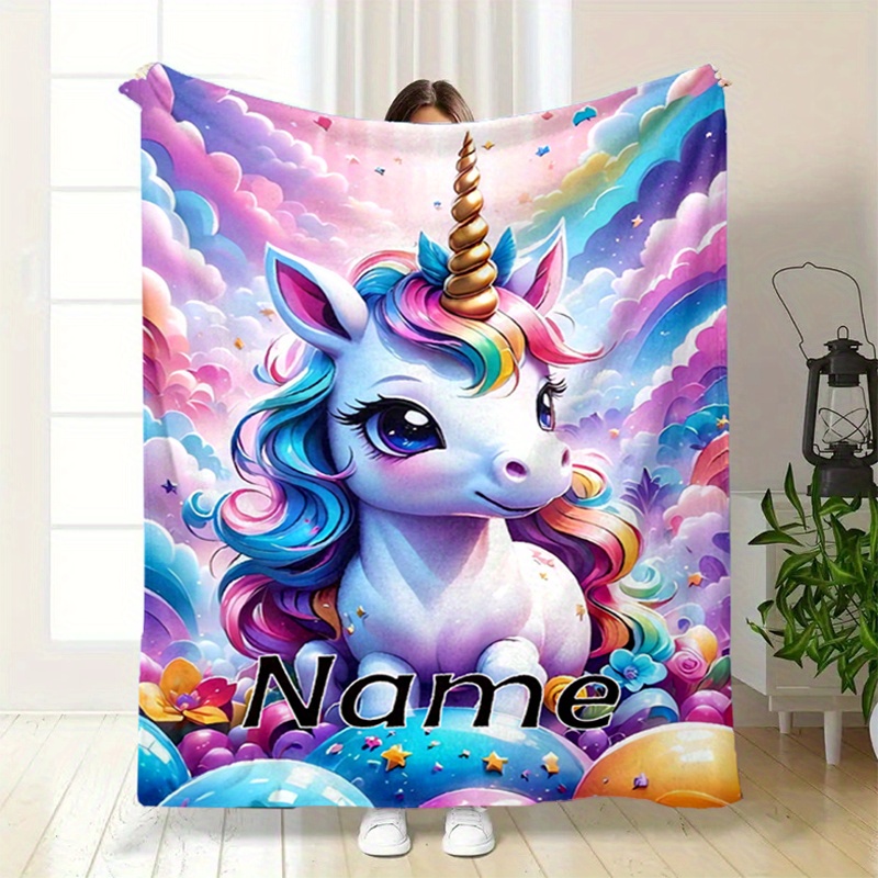 

Personalized Unicorn Blanket - , & For Bed, Sofa, And - , , For Christmas & Halloween