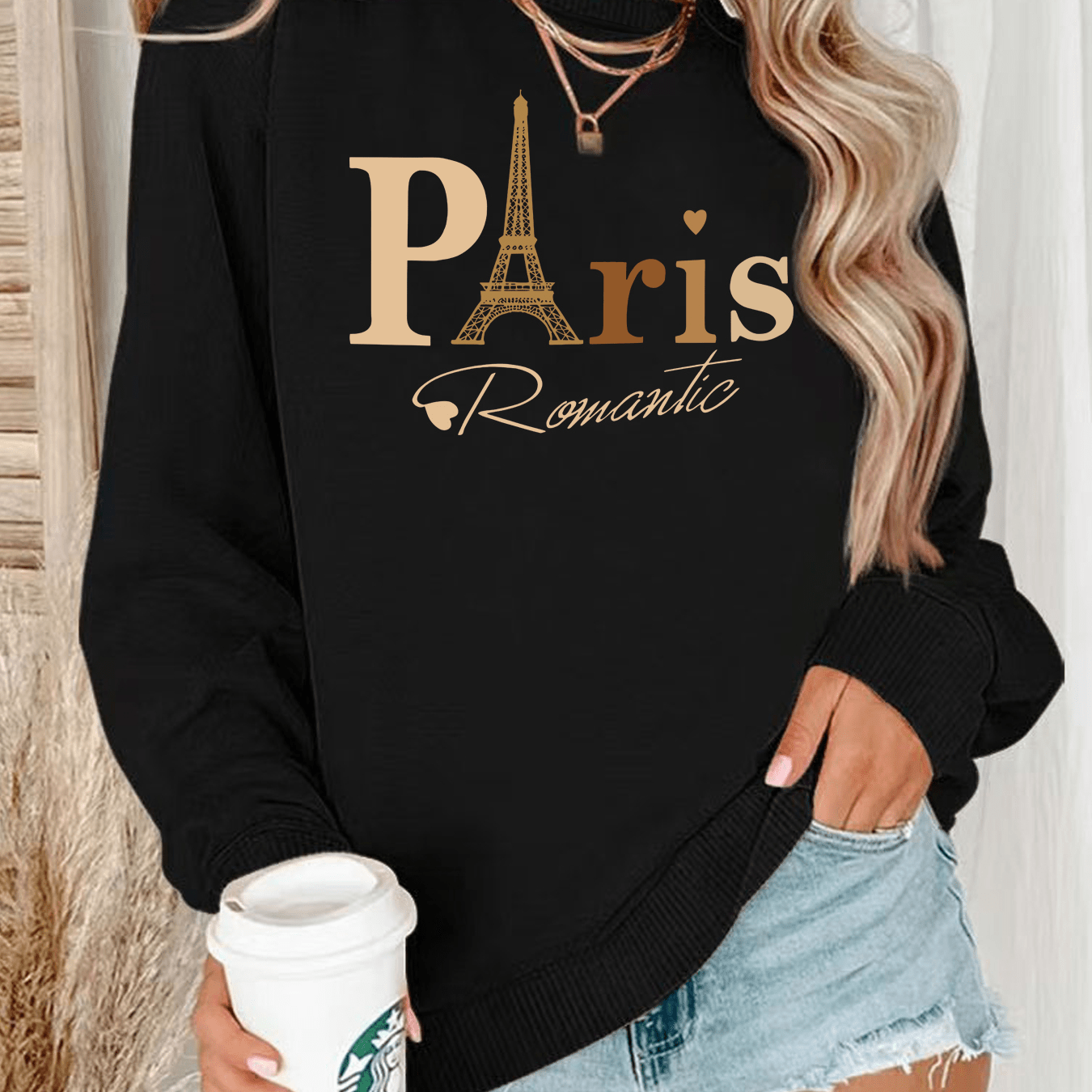 

Fleece-lined 's Sweatshirt - Pullover For Fall & , Washable