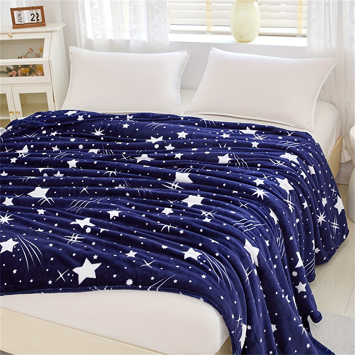 

1pc Pattern Bed Blanket - Ultra-cozy Throw Blanket For Couch, Sofa, Office, Bed, Camping, Travel - Multi- Gift Blanket For All With Use