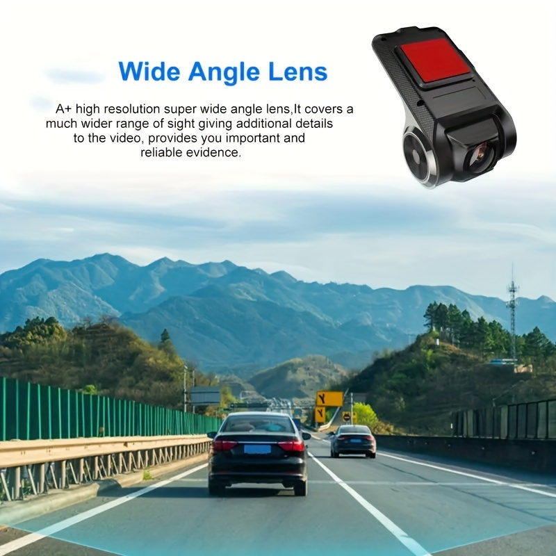 camera de bord usb hd 720p cu  ţă de conducere   pentru sisteme de  ţie  , lentilă dublă, unghi larg, senzor g, înregistrare ciclică, vedere nocturnă, fără baterie necesară Detaliile articolului 5