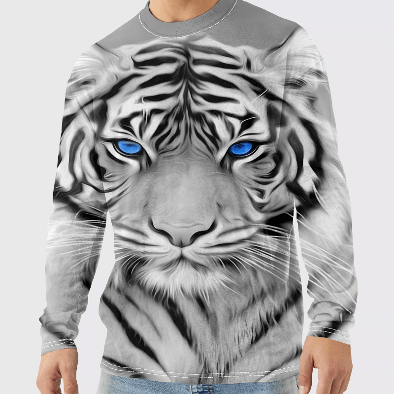 

3d Long Sleeve Tee - , Stretchy Polyester , -