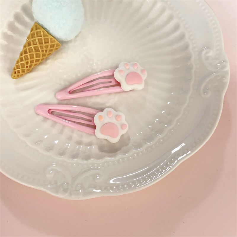 

2-pack Cute Cat Hair Clips, Durable Zinc Alloy And Plastic, Suitable For Women And Girls 15+, Outdoor And All-season Wear