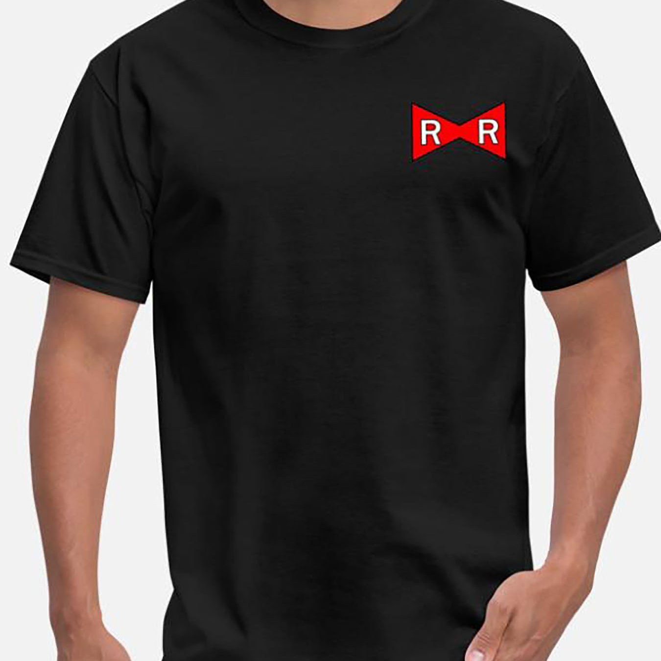 

Red Ribbon Army-603 Funny Men's Short Sleeve Pattern T-shirt Series Black