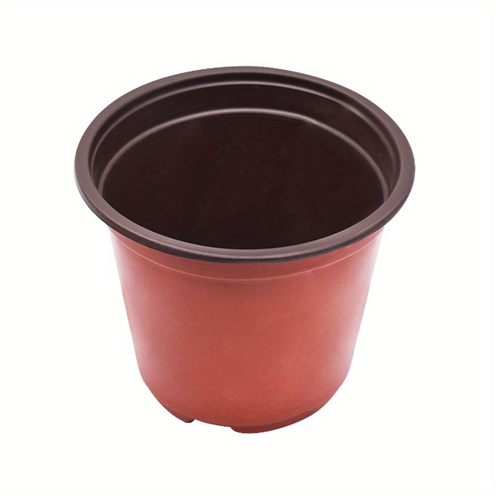 

Plastic Planter Nursery Seedlings Pots - 5 Inches 100pcs Flower Plant Container Seed Starting Pot For Outdoor Succulents Seedlings Cuttings Transplanting