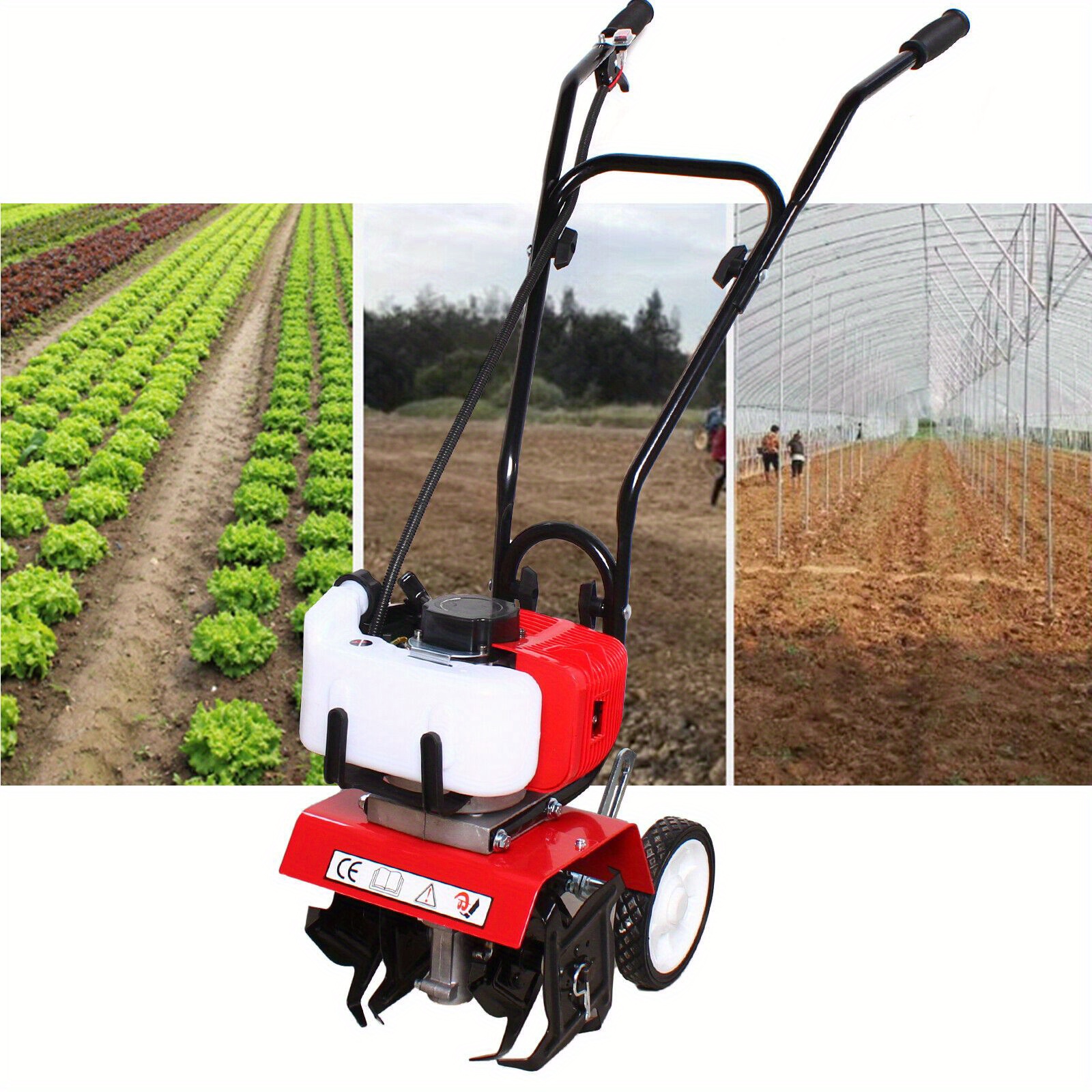 

2-stroke Gasoline Garden Engine Hoe Wheel Drive Field Soil Cultivator