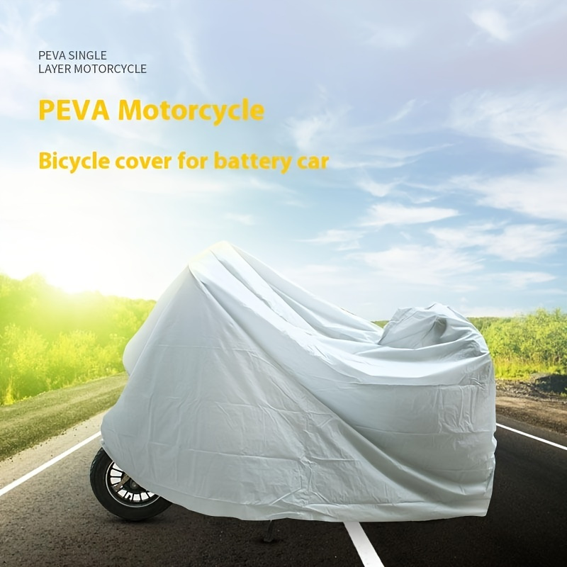 

1pc Housse de pluie en EVA pour moto - Équipement de protection imperméable, au soleil et à la poussière pour vélos électriques et motos