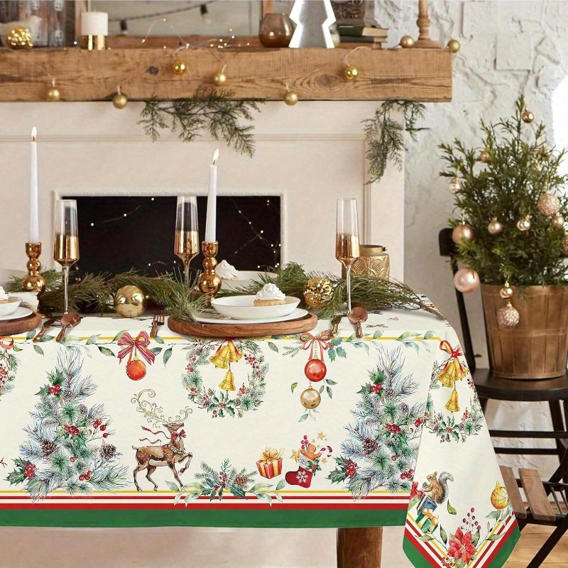 

Tablecloth - Rectangular, Christmas & For Decor