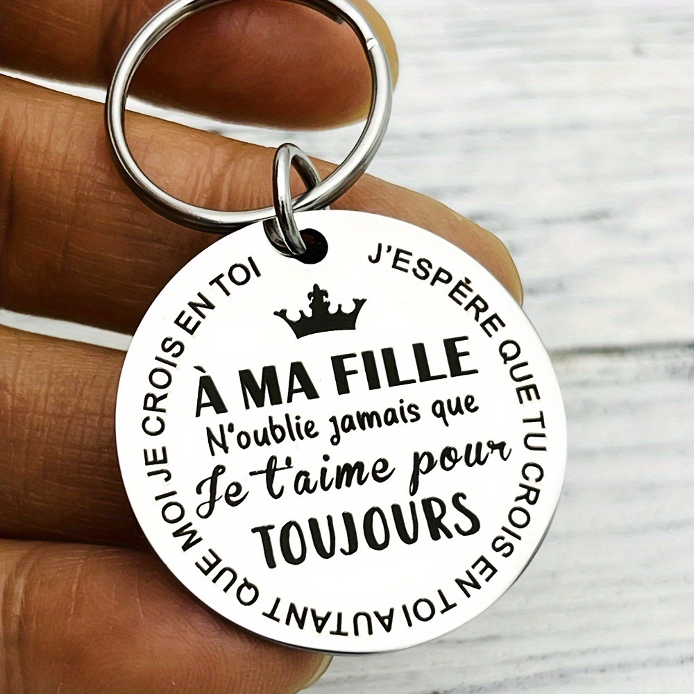 

1pc Inspirational Keychain For Men, For Daughter