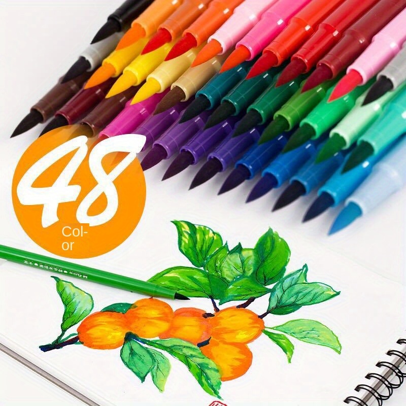 

Ensemble de Stylos Aquarelle à Tête Souple 12 36 48 Couleurs Stylo à Crochet Pinceau de Couleur Étudiant Bande Dessinée Dessin à Stylo Aquarelle à Tête Souple