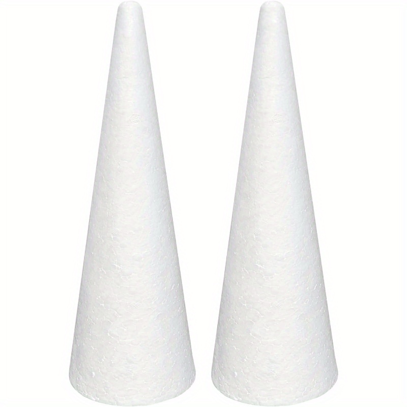 

2pcs Polystyrene Foam For Diy , 4.65 X 15.7 - For Christmas Tree Decor & Table Centerpieces