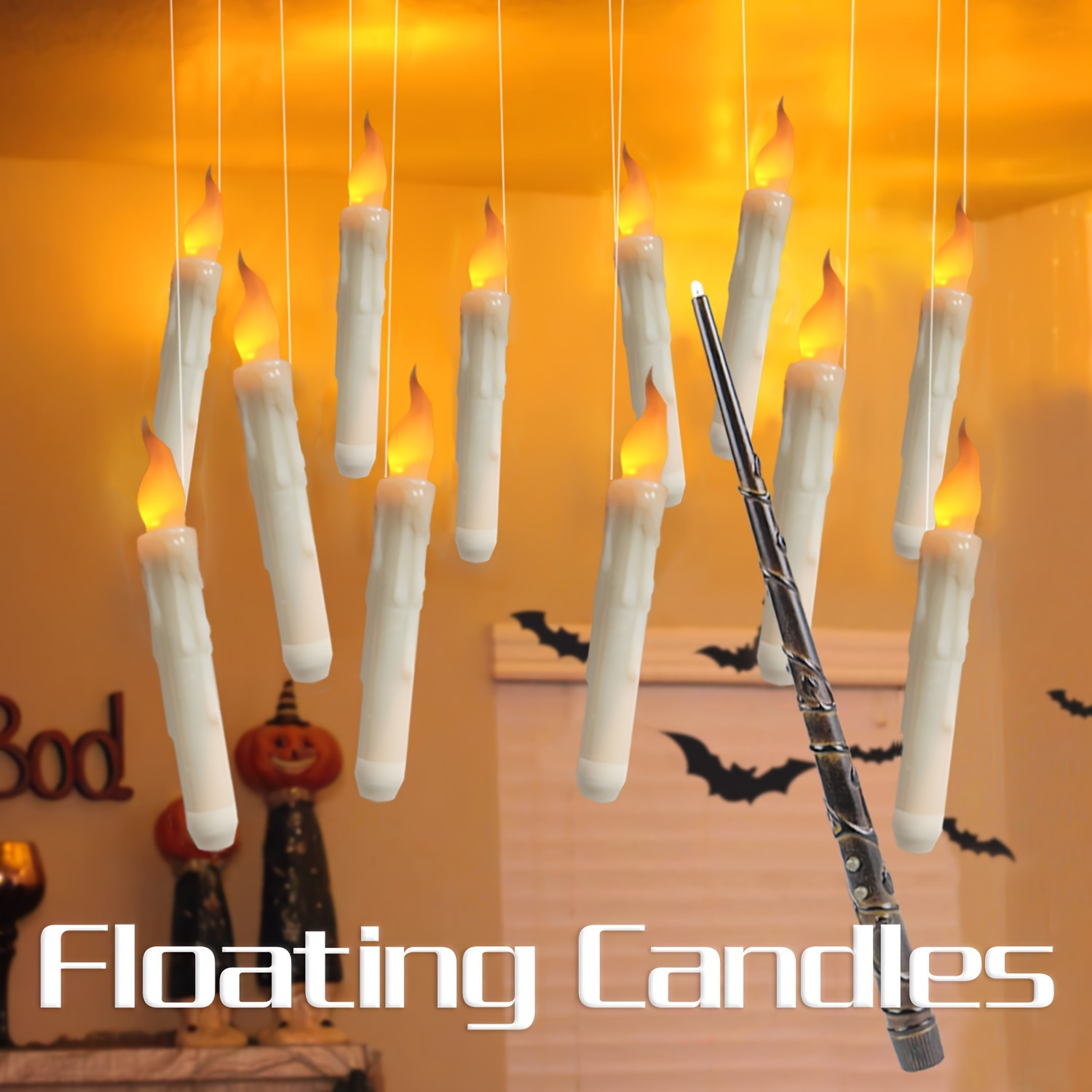 

12pcs - -controlled Floating - Led Lights , Plastic , Battery-operated, Halloween- , For Proposals, Bir