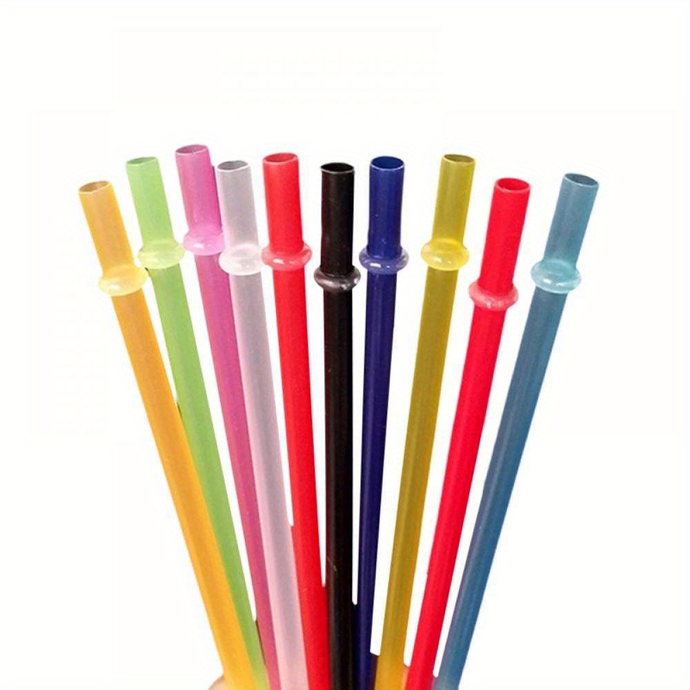 

25 Pcs Reusable Plastic Straws For , 10.63" Extra Long 10 Colors Replacement Drinking Straws With 1 Cleaning Brushes