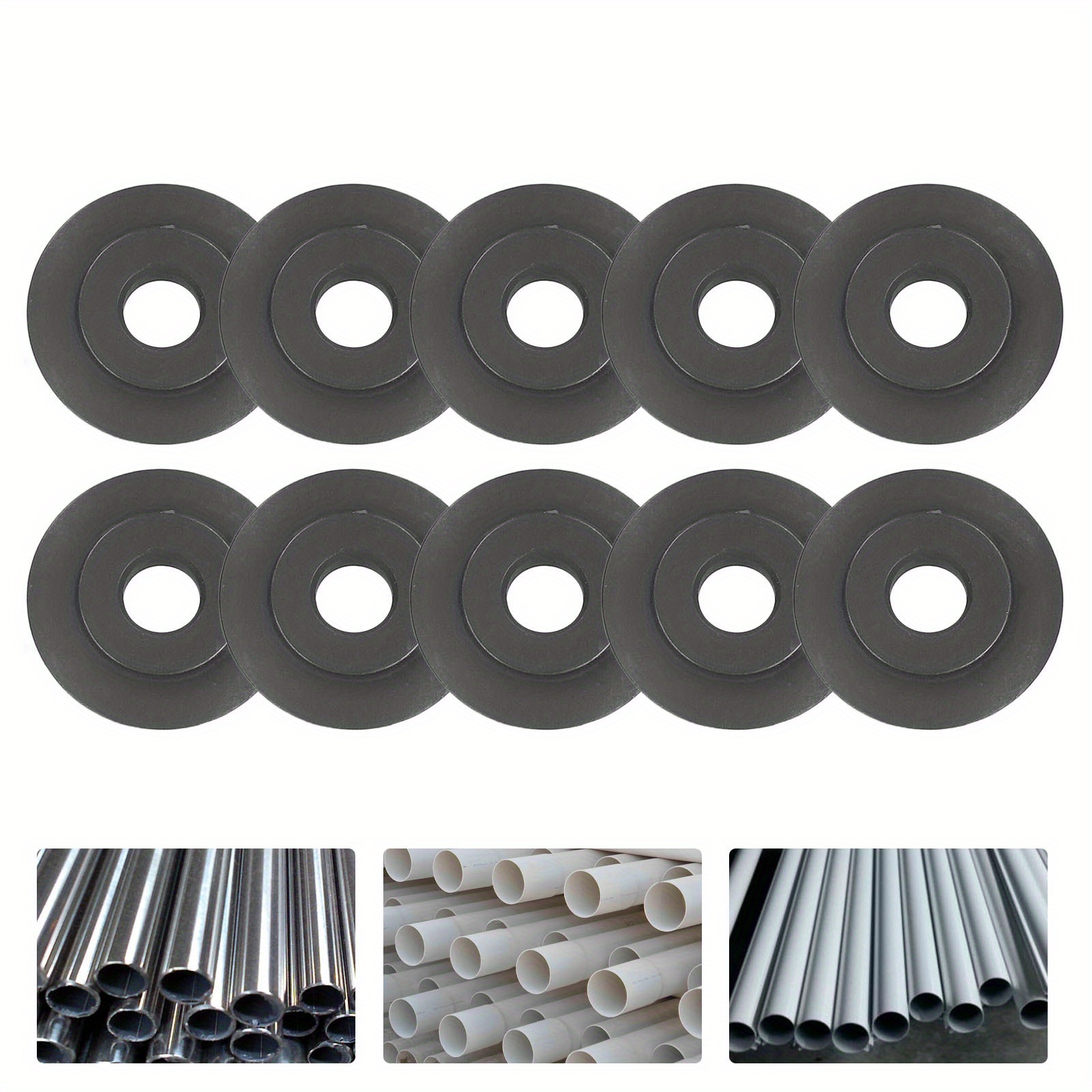 

10pcs Blades, Replacement Tubing For Copper Aluminum Plastic Tubing, Size For And Replacement