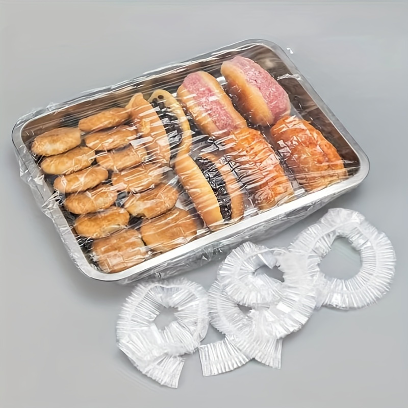 

50pcs Reusable Clear Food Tray Covers - Bread, Fruits, Vegetables, & Desserts | Plastic, Non-coated, Safe For All Holidays Including Halloween, Christmas, Easter, Thanksgiving