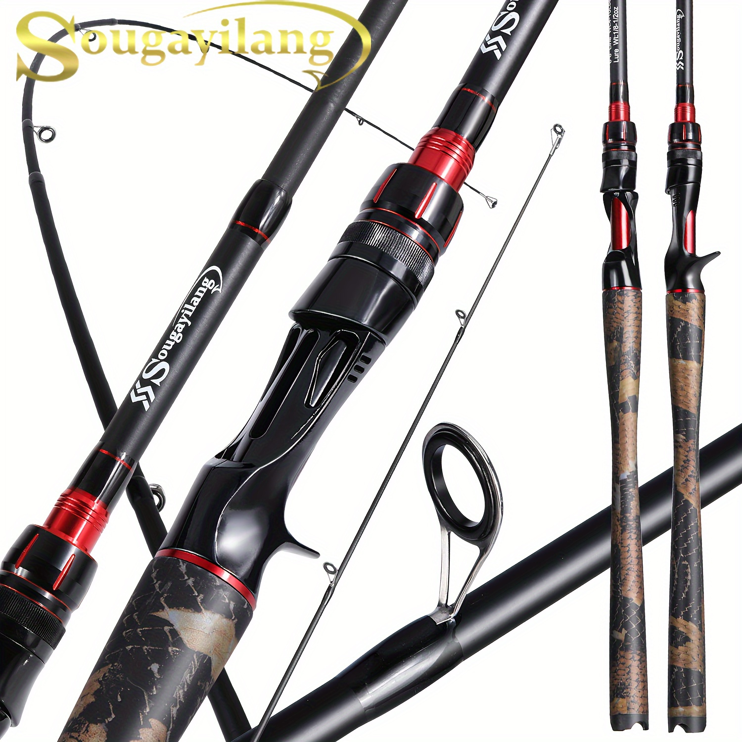 

Sougayilang Fishing Rod 4 Sections Casting Spinning Fishing Rod High Carbon Fiber Fishing Rod Powerful Rod For Fishing